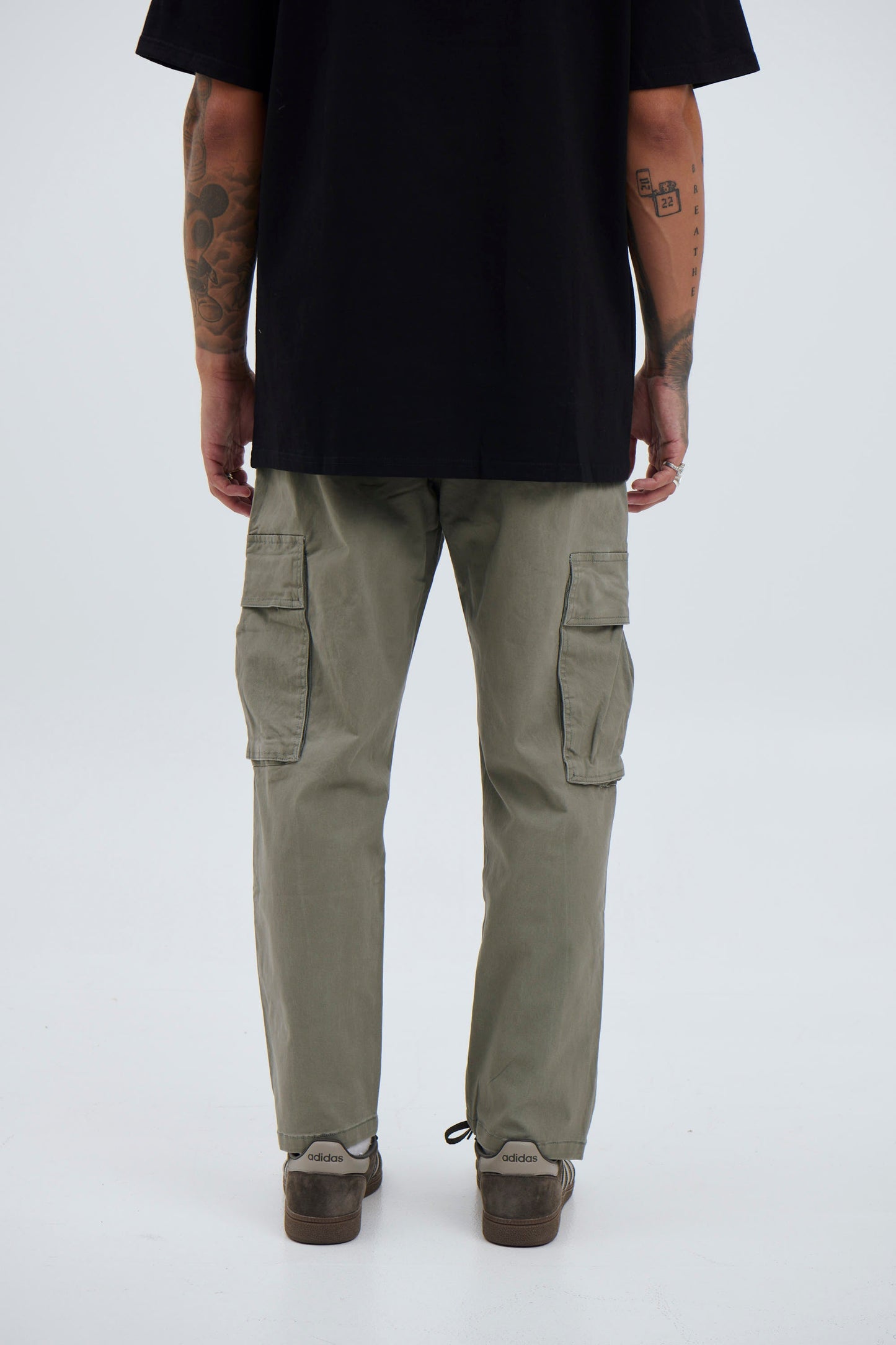 Damien Drop Cargo Pant Khaki - FINAL SALE