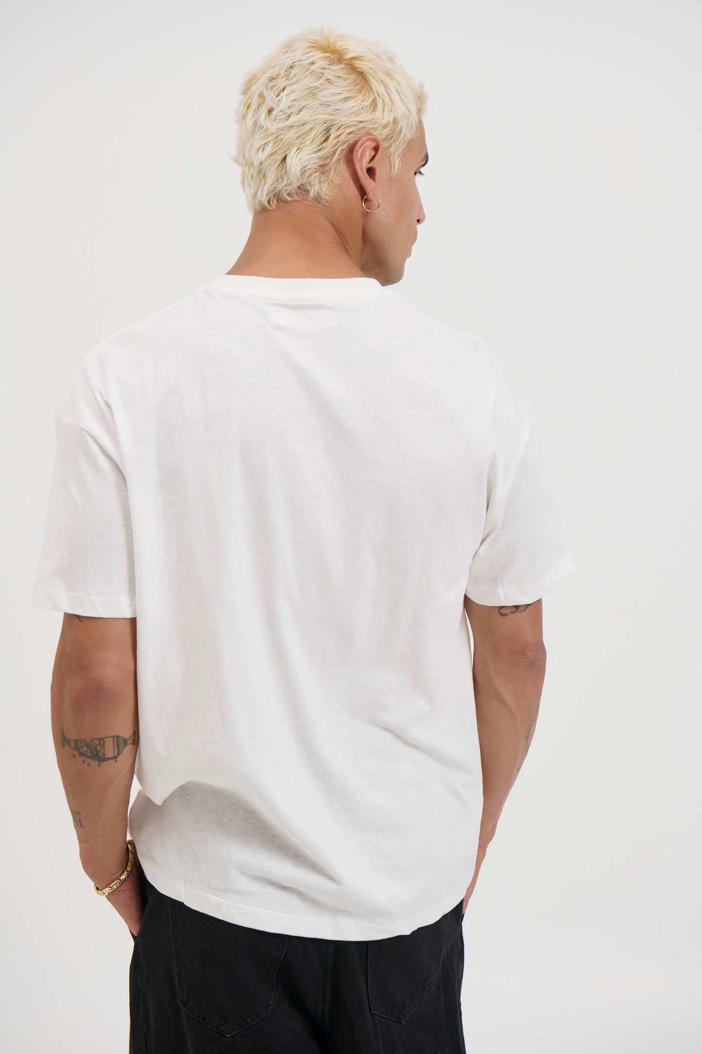 Fitted Linen Tee White