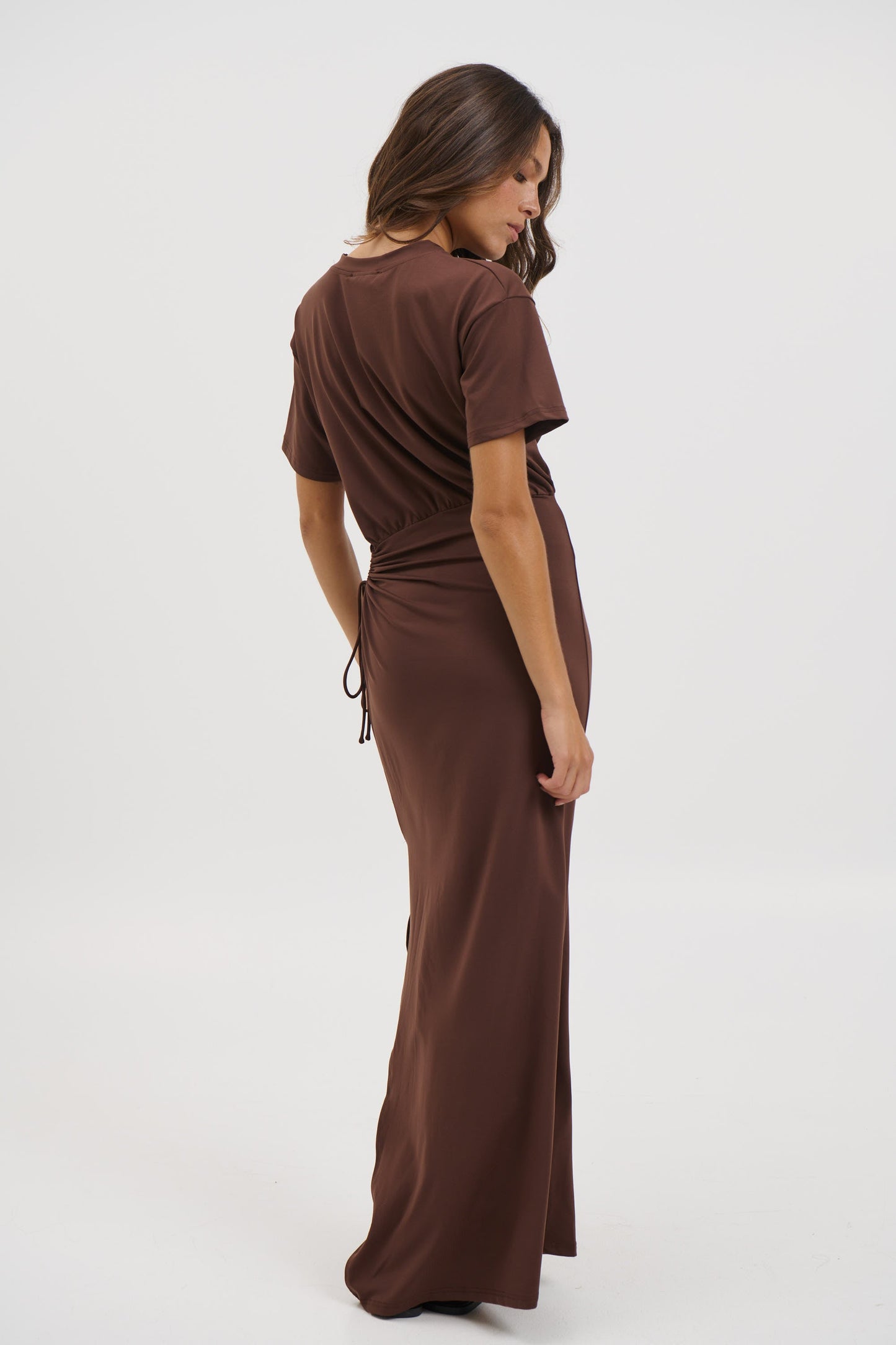 Denny Maxi Dress Chocolate - FINAL SALE
