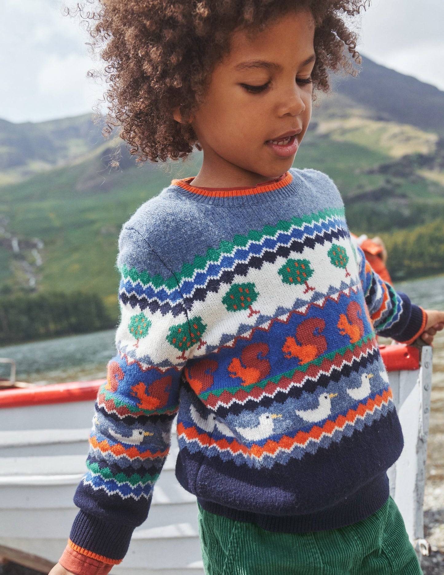 All Over Fair Isle Sweater-Multi Nature Fair Isle