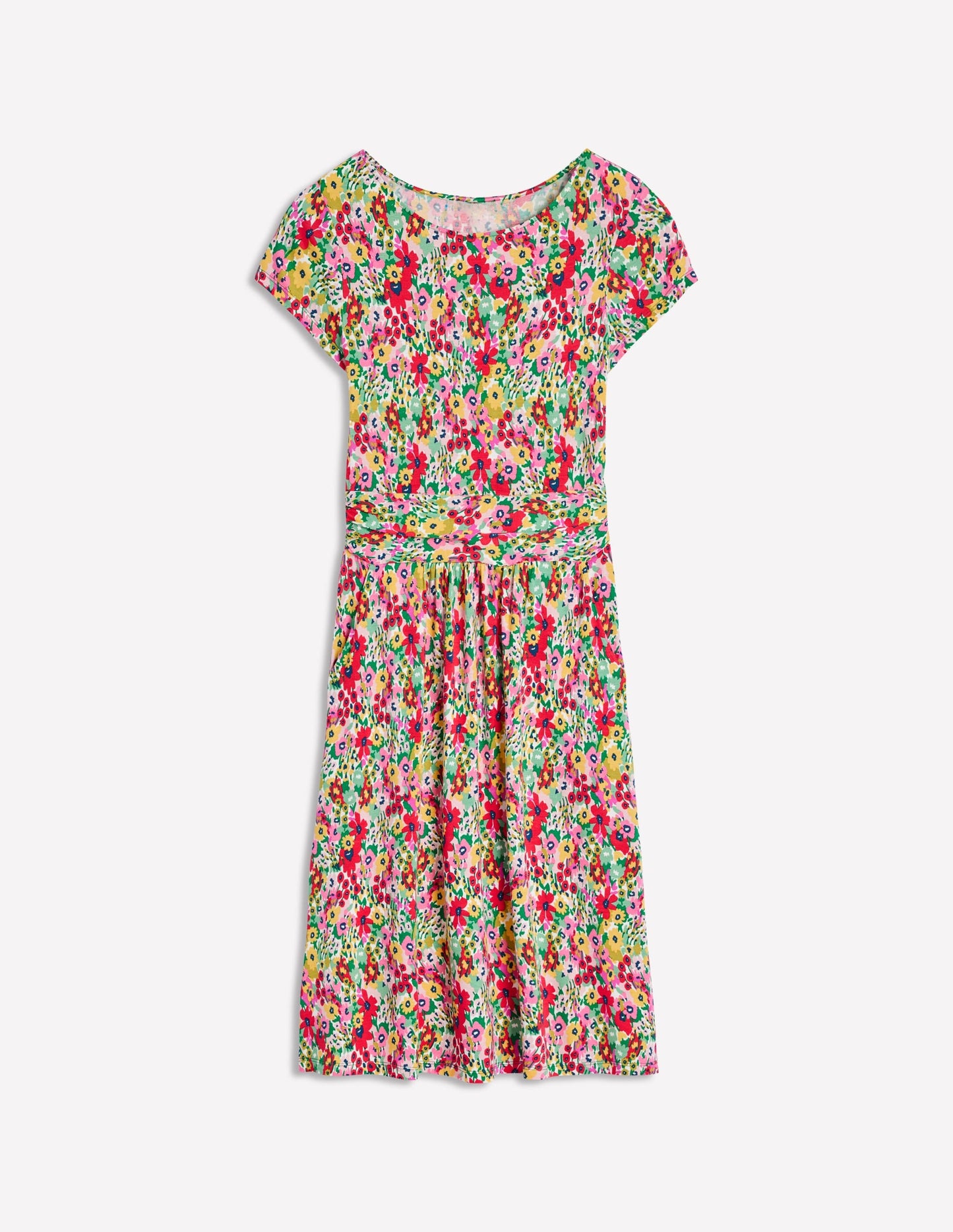 Amelie Jersey Dress-Multi, Wildflower Garden