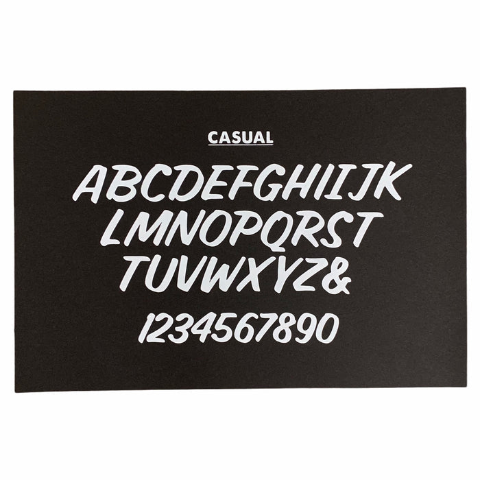 Casual Type Card Print