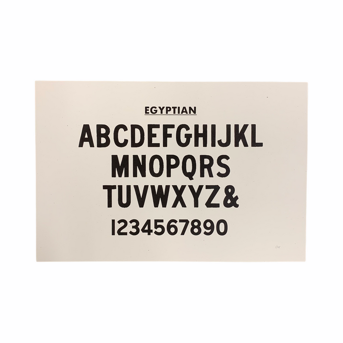 Egyptian Type Card Print