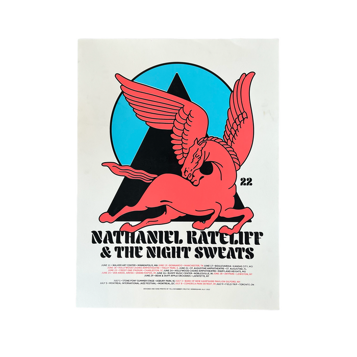 Nathaniel Rateliff 2022 Tour Poster