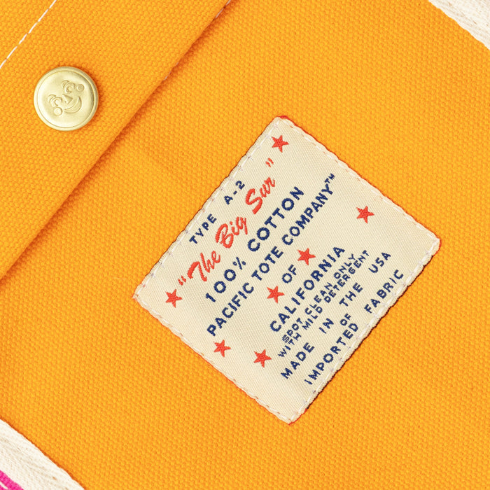 Pacific Tote Company (Pacific Tote Company "Big Sur" Zippered Tote - Mixed Color Orange/Yellow/Sand/Pink)