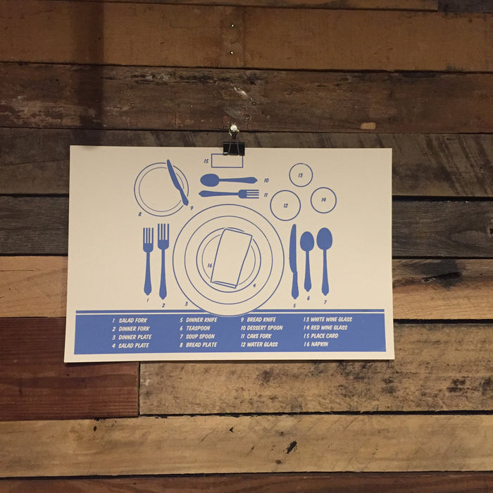 "Place Setting" Print
