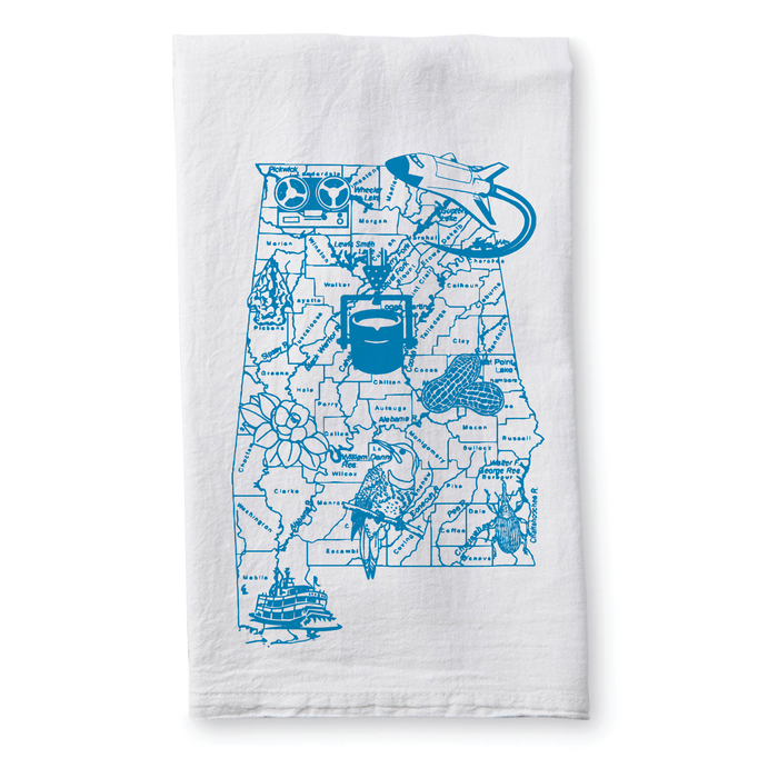 "State Map" Dish Towel