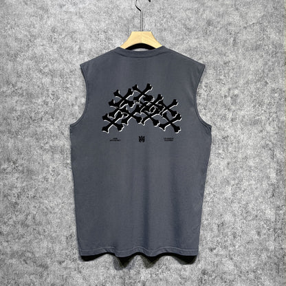 Amiri tank top skeleton letterprinting