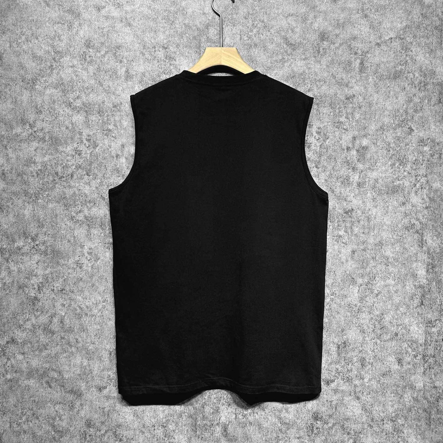Amiri tank top with overlapping letter foam printing