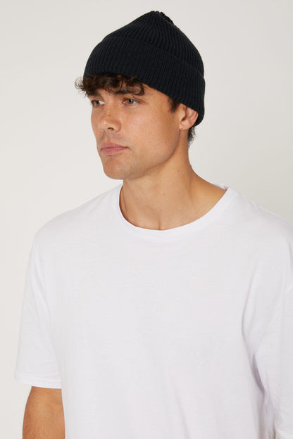 Folded Beanie Black