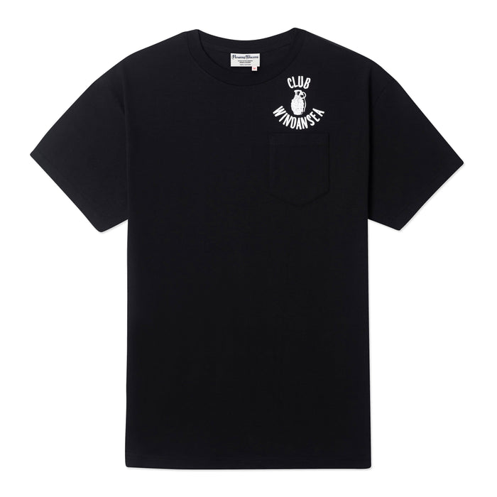100% Cotton T-shirt (Mac Meda Club Windansea Tee - Black)