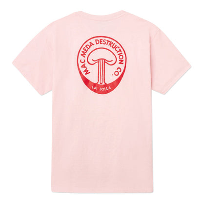 100% Cotton T-shirt (Mac Meda Mushroom Cloud Tee - Pink)