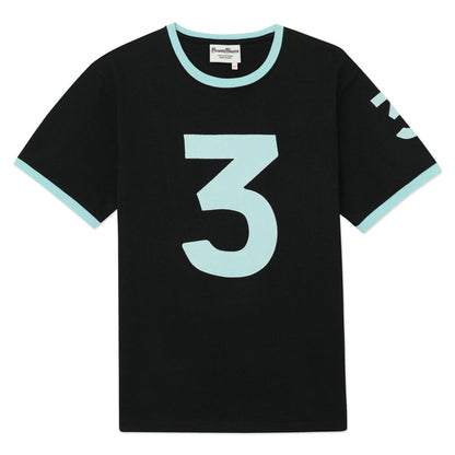 100% Cotton Tee (Number Tee - Black w/ Eton #3)