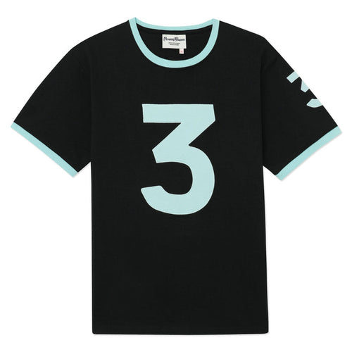 100% Cotton Tee (Number Tee - Black w/ Eton #3)