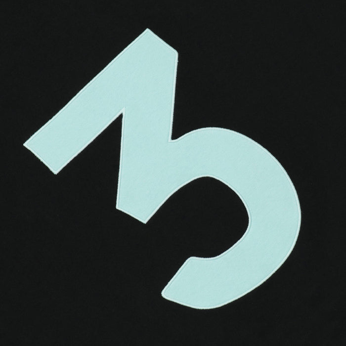 100% Cotton Tee (Number Tee - Black w/ Eton #3)