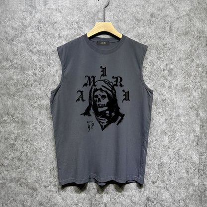 Amiri tank top bandana skull print