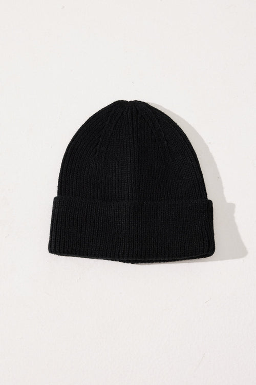 Folded Beanie Black