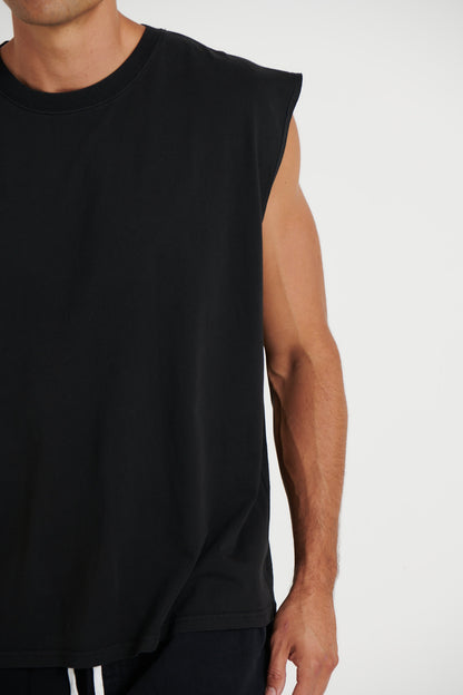 Luke Heavyweight Tank Washed Black