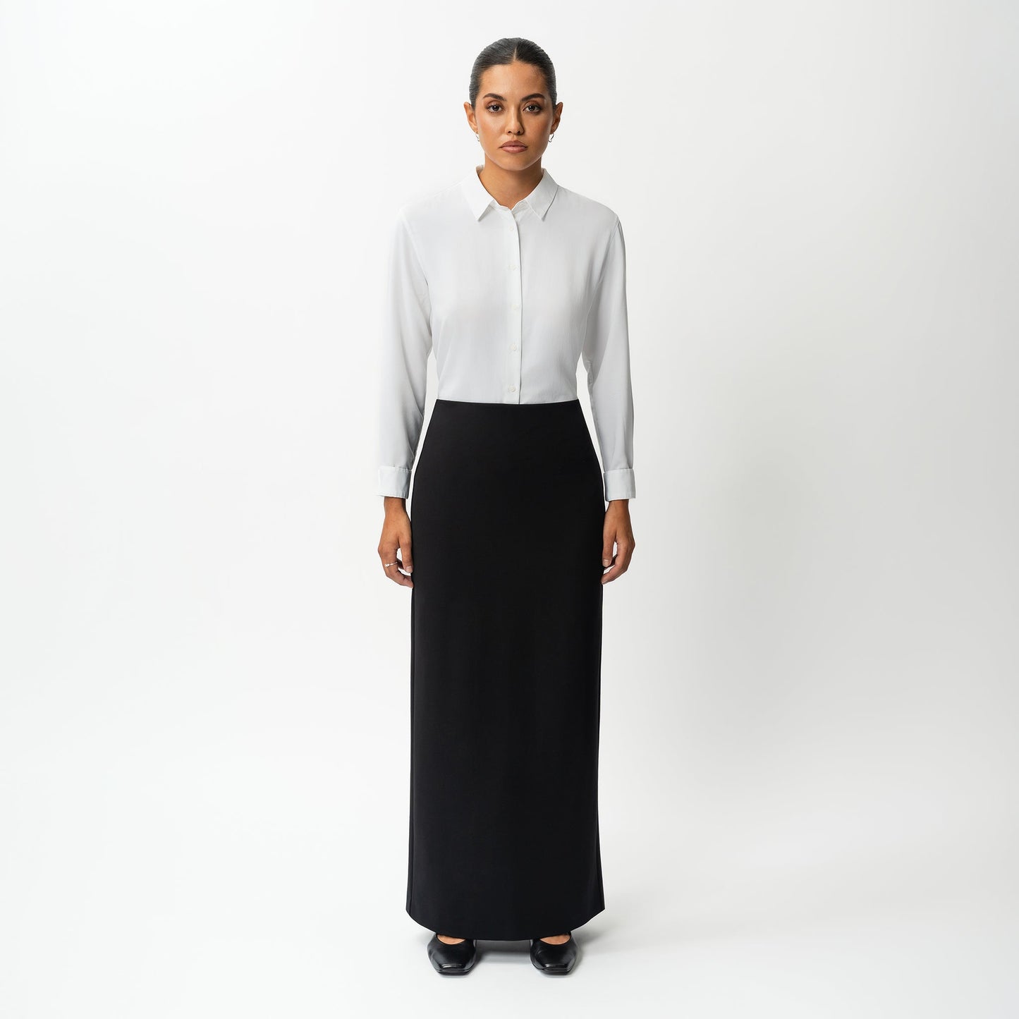 Tailored Ponte Maxi Skirt