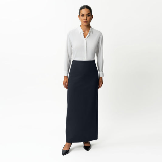 Tailored Ponte Maxi Skirt