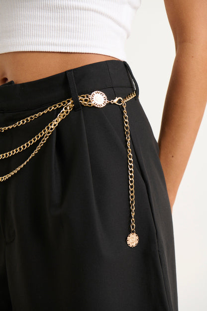 Hazel Chain Belt Gold