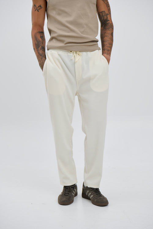 Lawrence Ribbed Pants Ivory - FINAL SALE