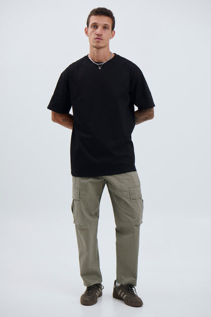 Damien Drop Cargo Pant Khaki - FINAL SALE