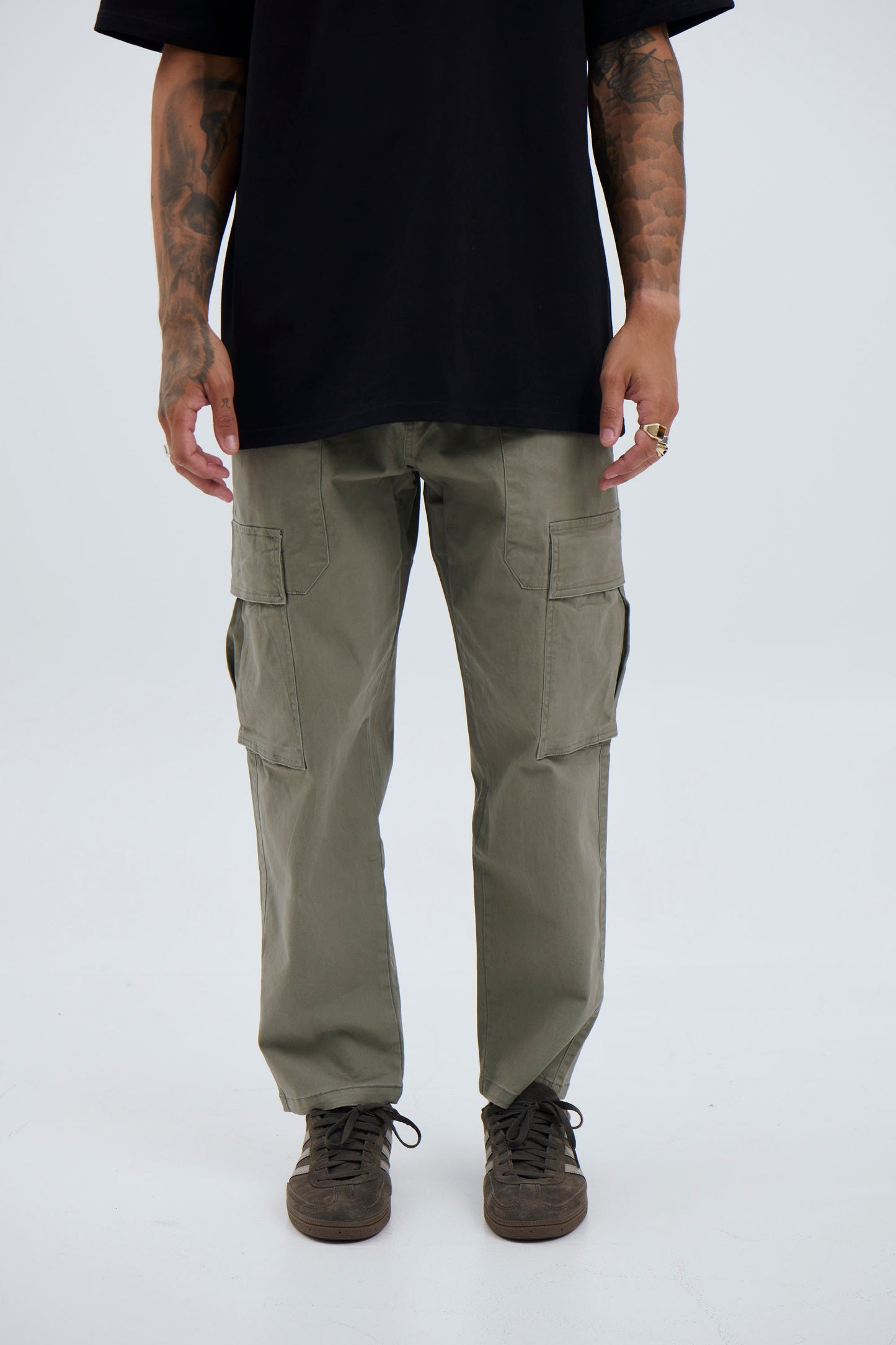 Damien Drop Cargo Pant Khaki - FINAL SALE