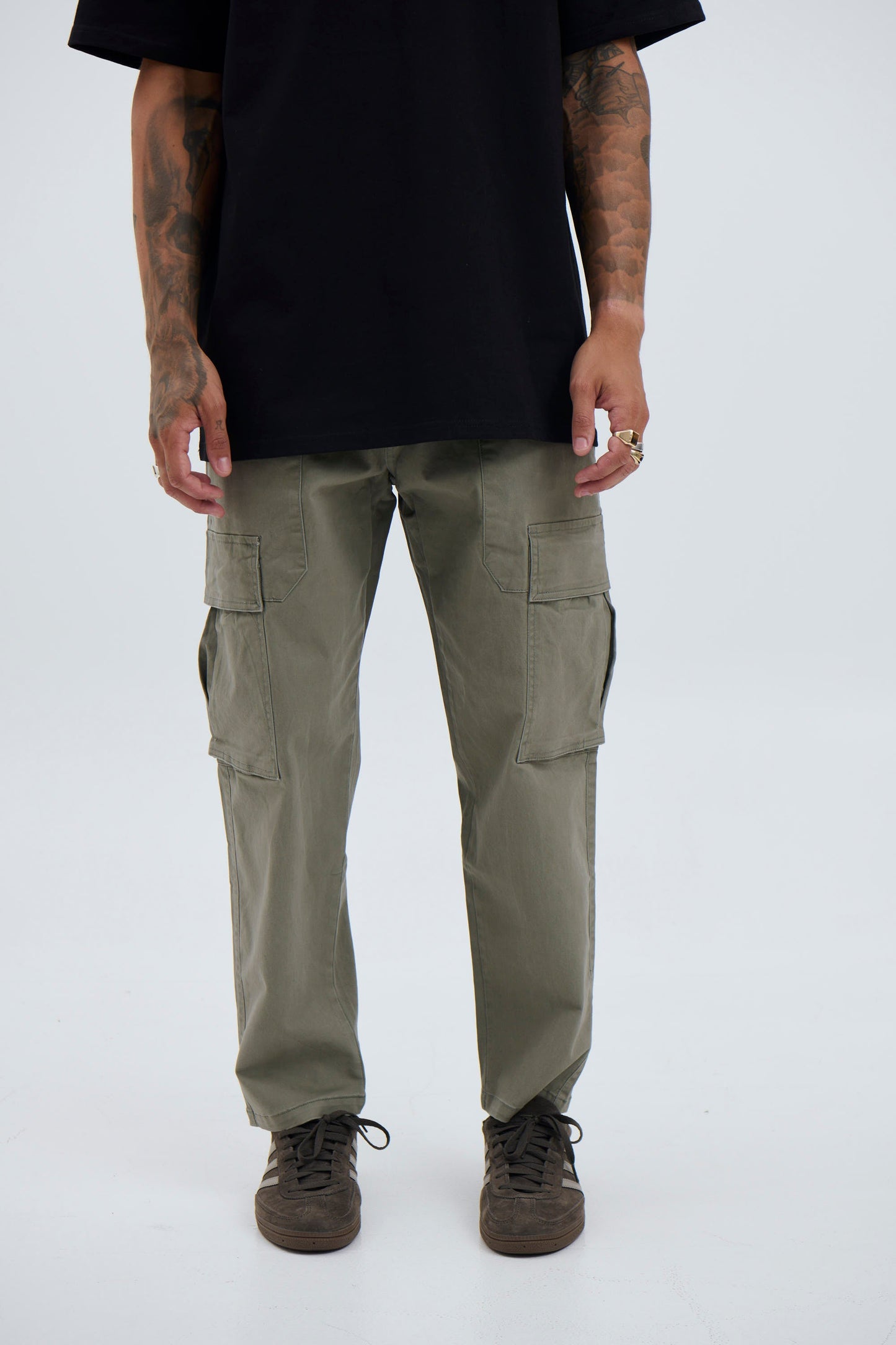 Damien Drop Cargo Pant Khaki - FINAL SALE