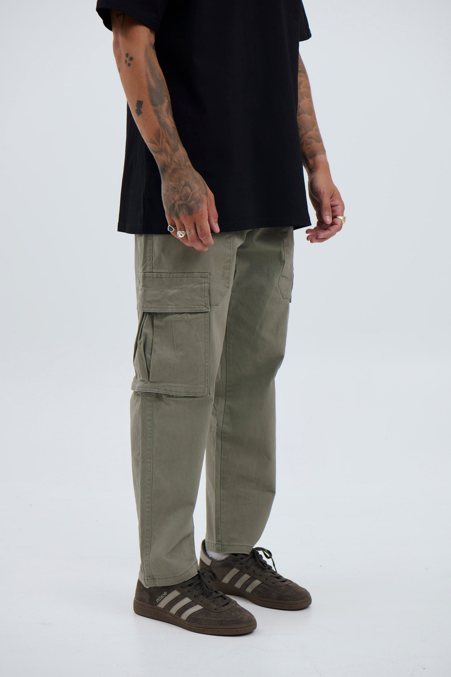 Damien Drop Cargo Pant Khaki - FINAL SALE
