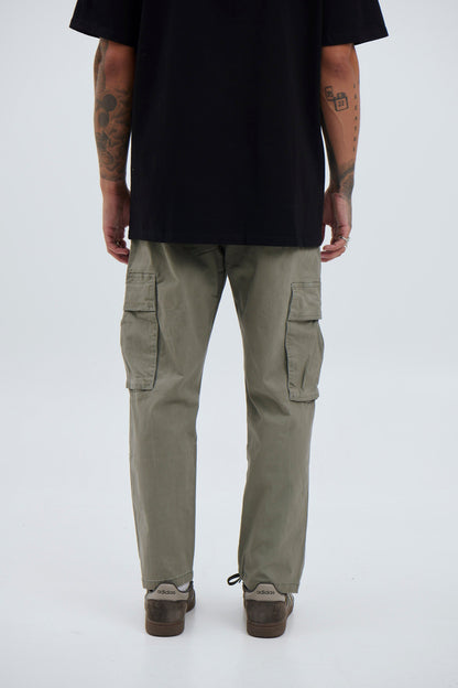 Damien Drop Cargo Pant Khaki - FINAL SALE