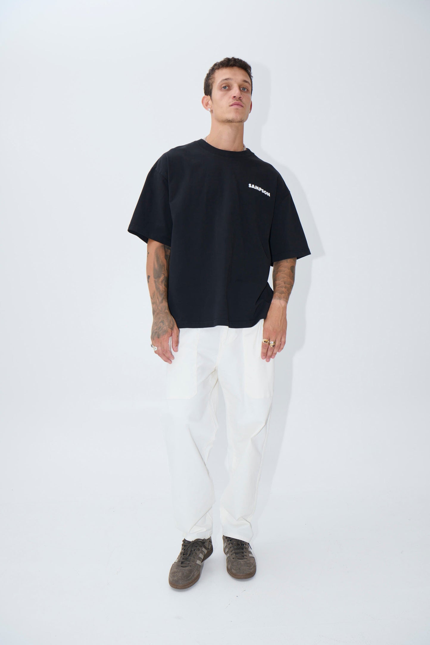 Damien Straight Pant Ivory - FINAL SALE