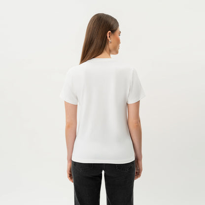 Fitted V-neck Pima T-shirt
