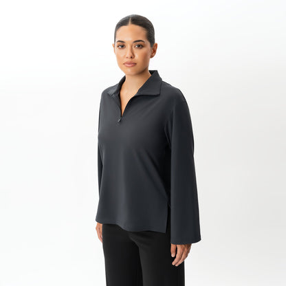 Asana Relaxed Quarter-zip