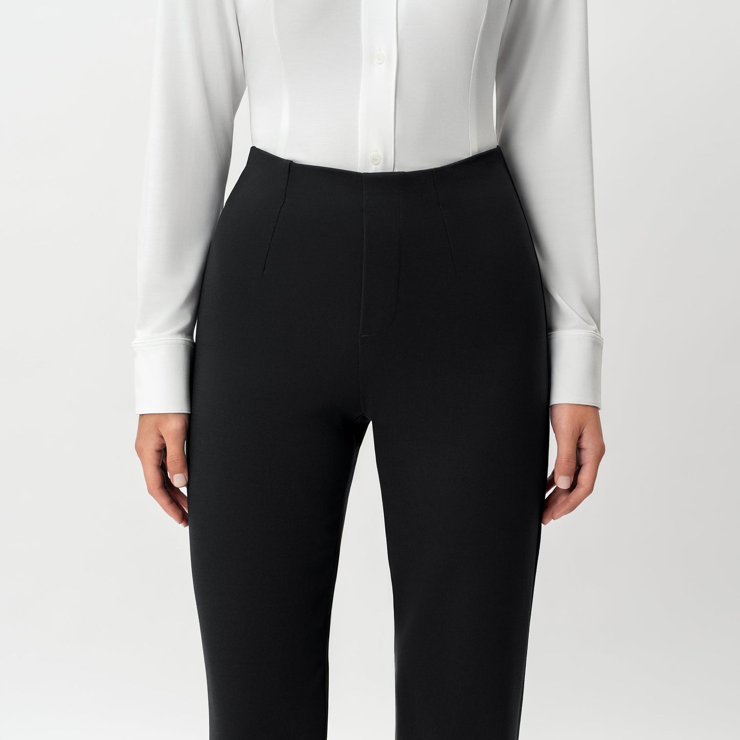 Tailored Ponte Straight Trouser