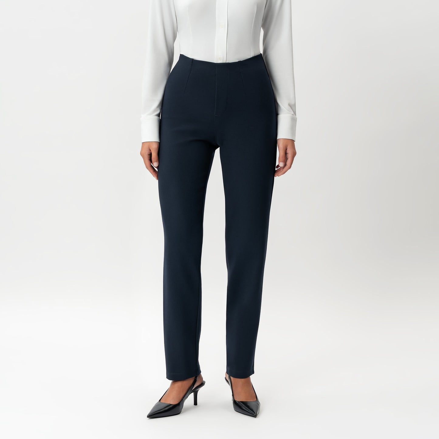 Tailored Ponte Straight Trouser