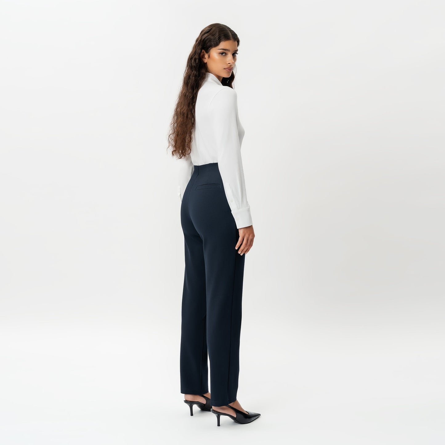 Tailored Ponte Straight Trouser