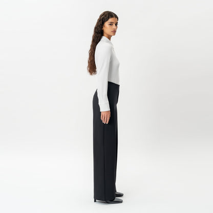 Tailored Ponte Relaxed Trouser