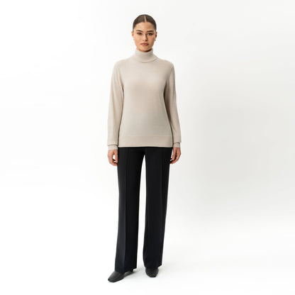 Merino Wool Relaxed Turtleneck