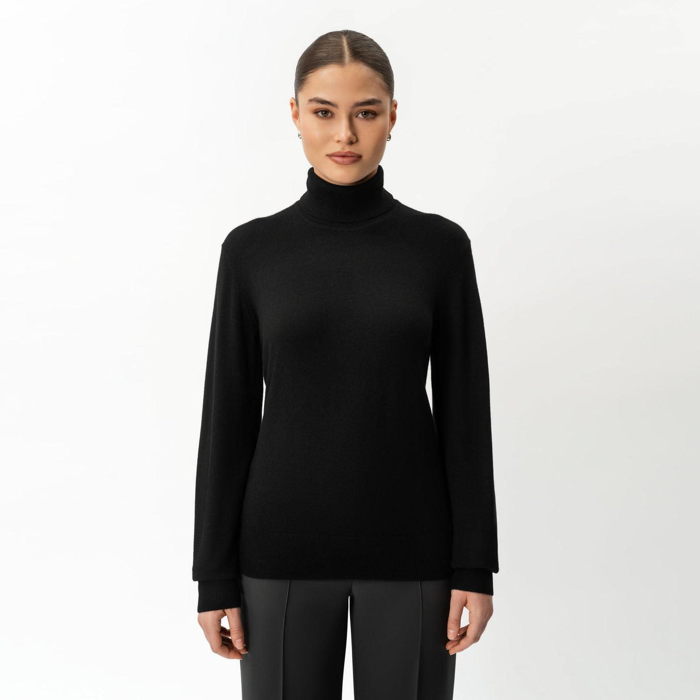Merino Wool Relaxed Turtleneck