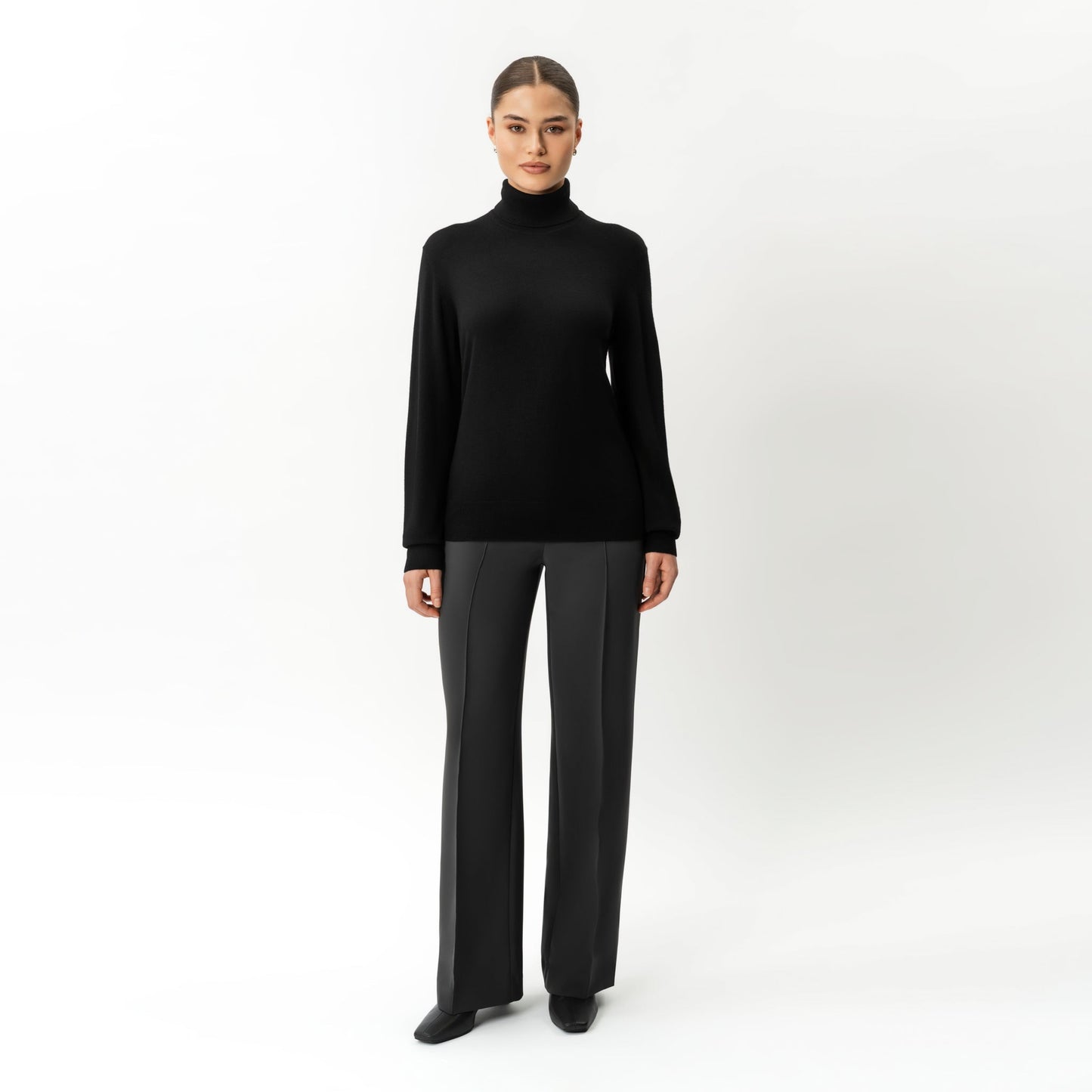 Merino Wool Relaxed Turtleneck