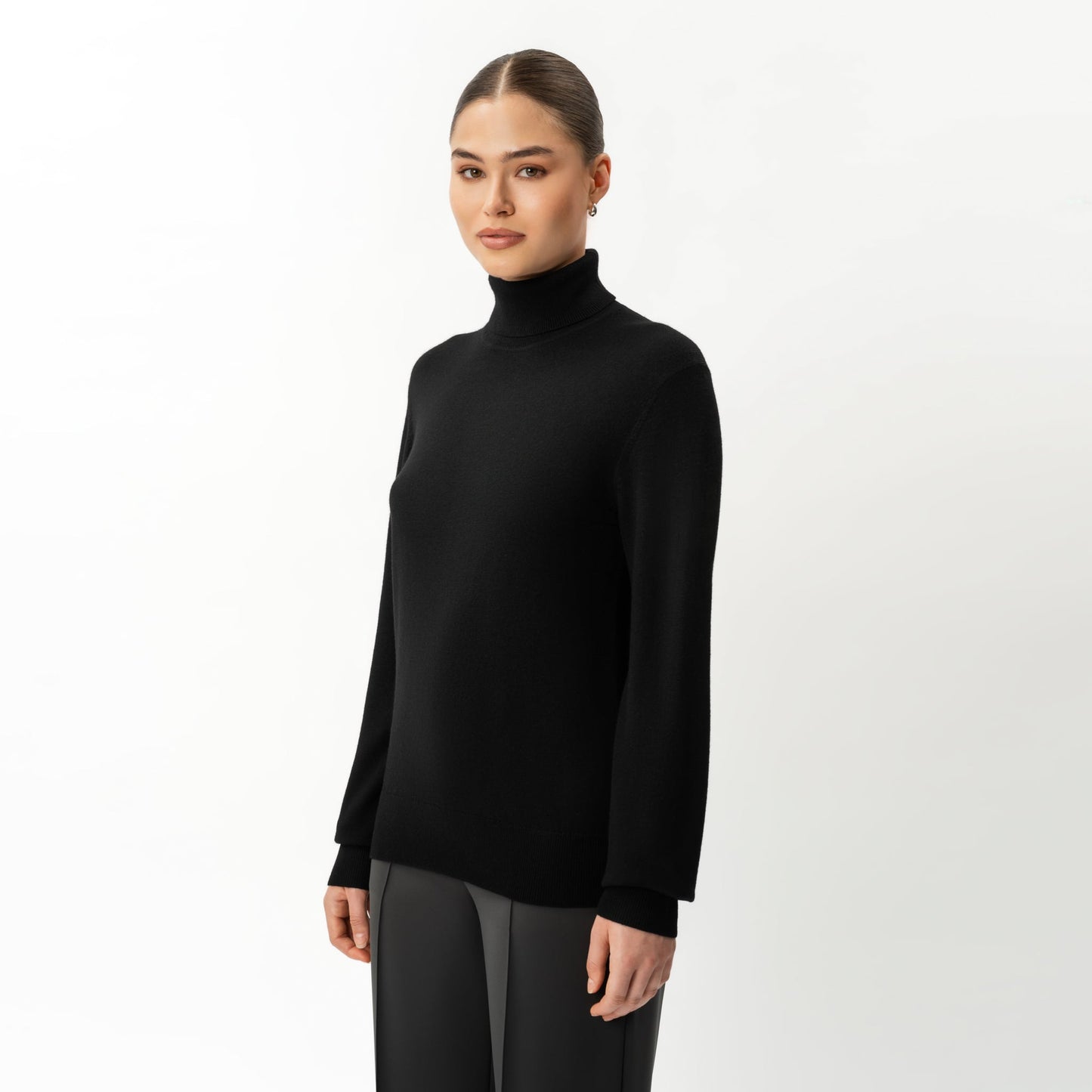 Merino Wool Relaxed Turtleneck