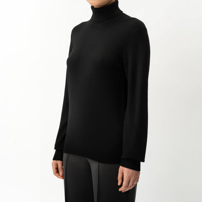 Merino Wool Relaxed Turtleneck
