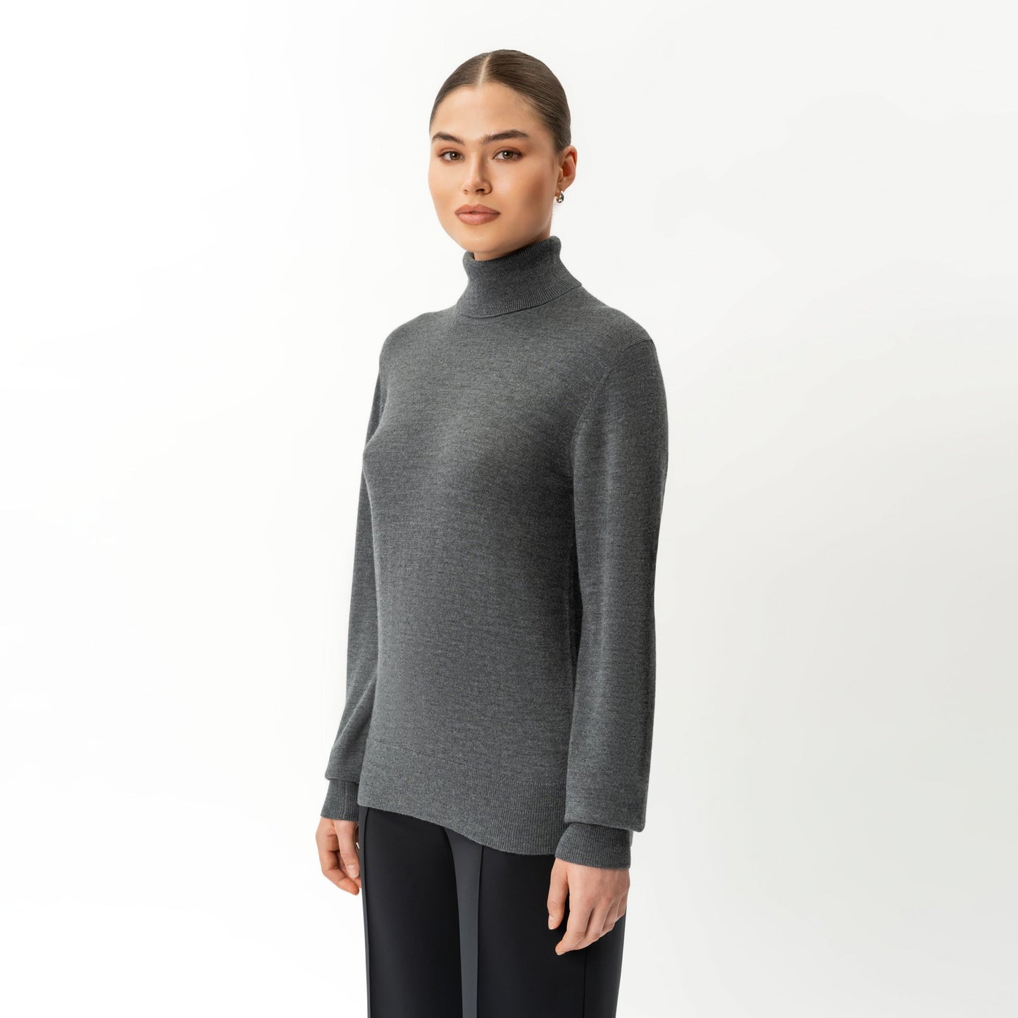 Merino Wool Relaxed Turtleneck