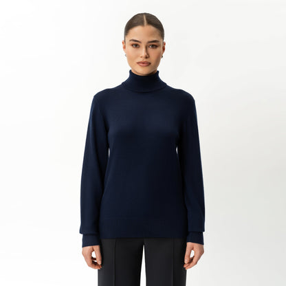 Merino Wool Relaxed Turtleneck