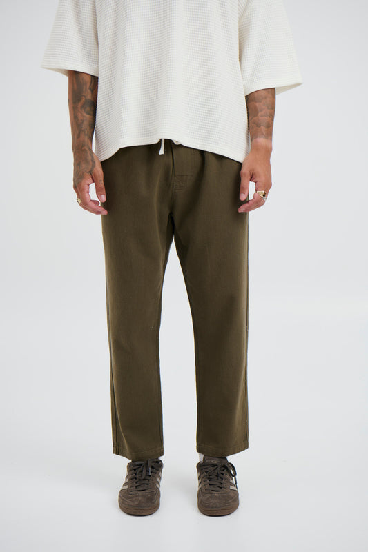 Jordan Relaxed Pant Olive - FINAL SALE