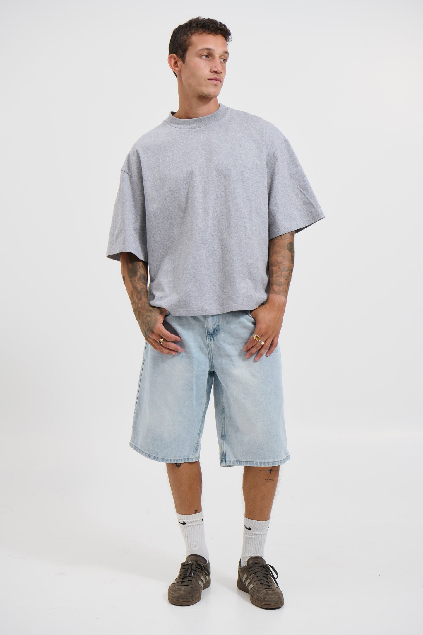 Emmett Box Tee Grey