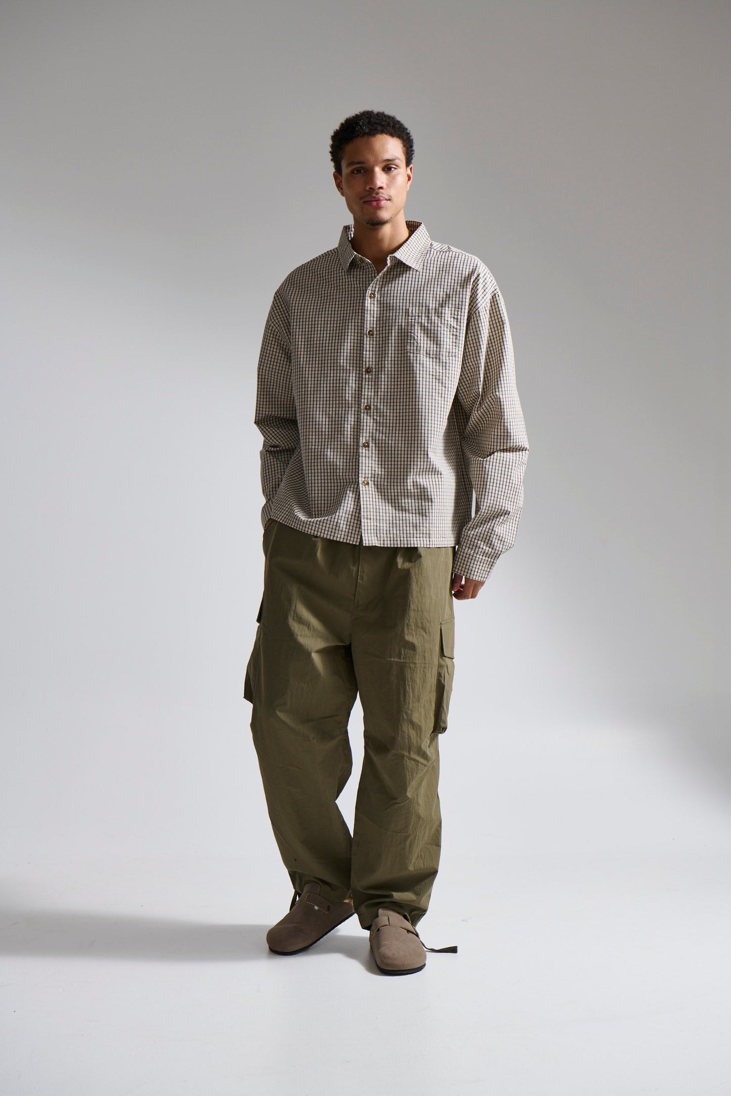 Brooklyn Check Shirt Ivory