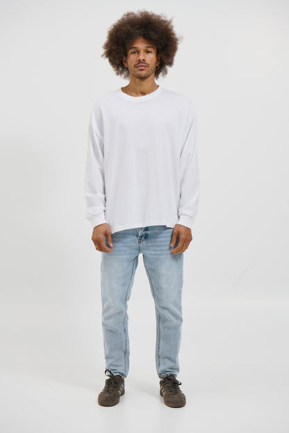 Jakey Soft Cotton Long Sleeve White - FINAL SALE
