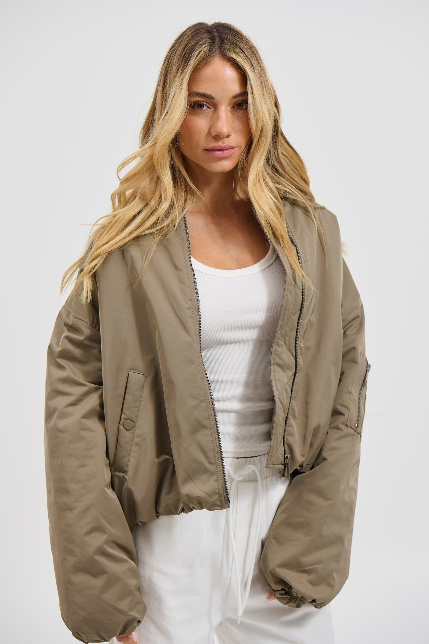 Dua Bomber Jacket Khaki